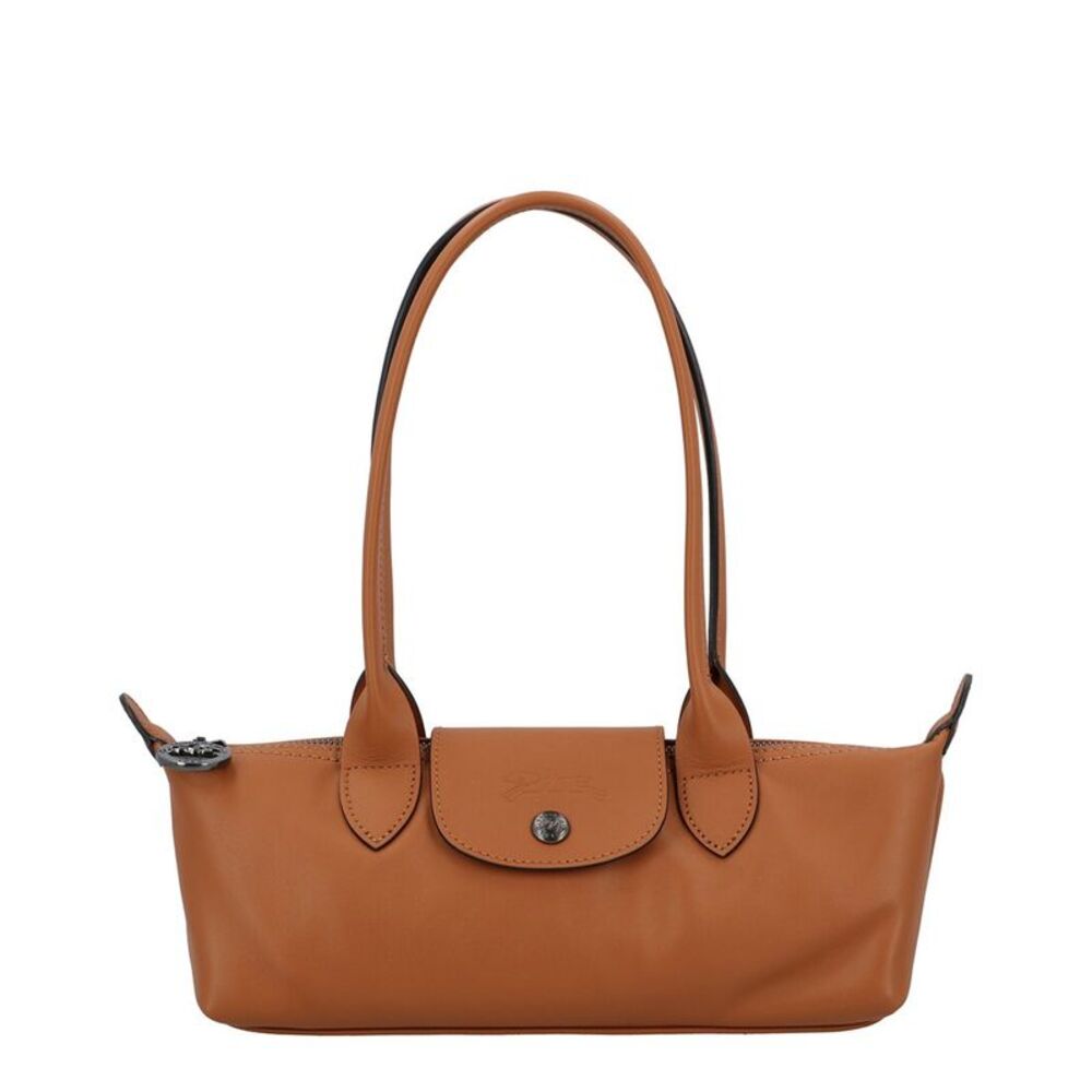 Longchamp Le Pliage Xtra Medium Leather Shoulder Bag, Brown